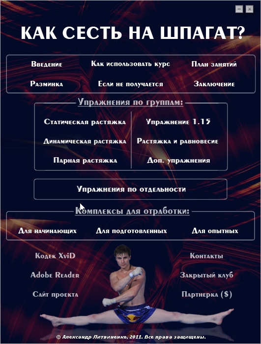 План тренировок для шпагата дома